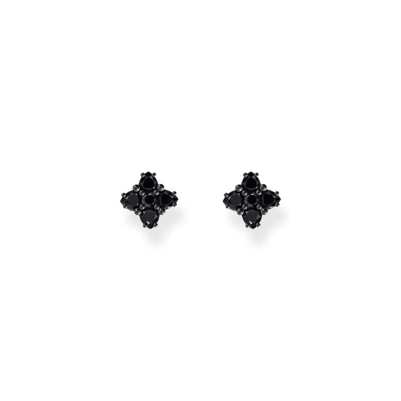 Boucles d'oreilles argent gris - vue 2