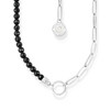 Collier argent gris - vue V1