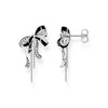 Boucles d'oreilles argent gris - vue V1