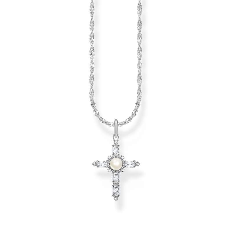 Collier argent gris - vue 1