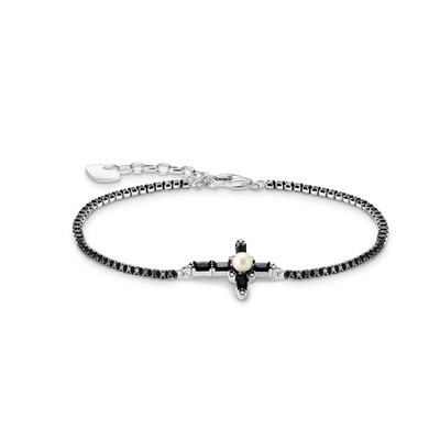Bracelet argent gris - vue 1