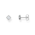 Boucles d'oreilles argent gris - vue 1