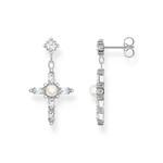 Boucles d'oreilles argent gris - vue 1