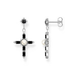 Boucles d'oreilles argent gris - vue 1