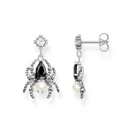 Boucles d'oreilles argent gris