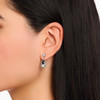 Boucles d'oreilles SPIDER ROMANCE argent - vue Vporté 1