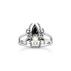 Bague Spider Romance argent avec perle de culture - vue V1