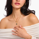 Collier THOMAS SABO argent plaqué or - vue porté 1