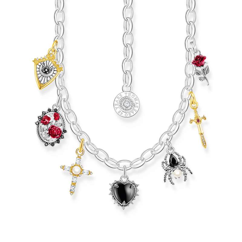 Collier argent gris - vue 1