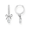 Boucles d'oreilles argent gris - vue V1