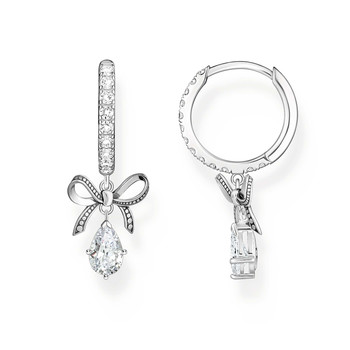 Grijze zilveren oorbellen