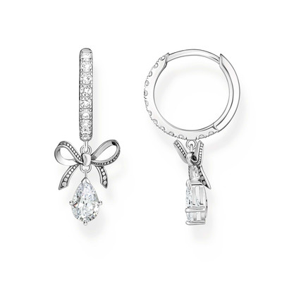 Boucles d'oreilles argent gris - vue 1