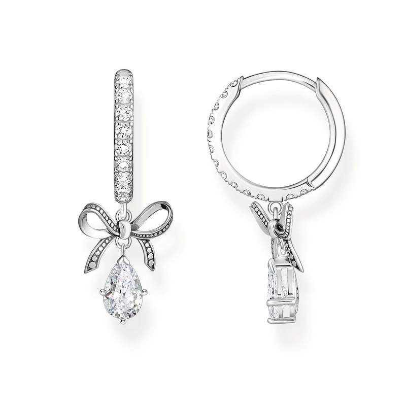 Boucles d'oreilles argent gris - vue 1