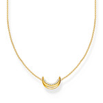 Collier THOMAS SABO argent plaqué or avec pendentif Moon Romance - vue 1