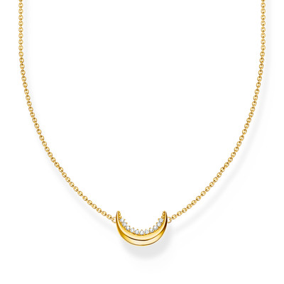 Collier THOMAS SABO argent plaqué or avec pendentif Moon Romance