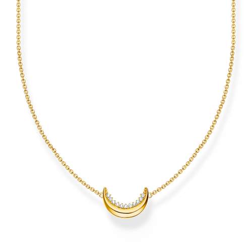 Collier THOMAS SABO argent plaqué or avec pendentif Moon Romance