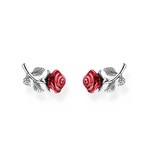 Boucles d'oreilles argent gris - vue 1