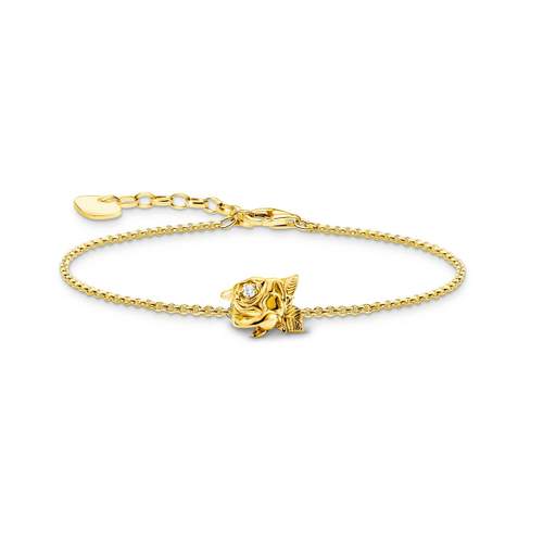 Bracelet THOMAS SABO argent doré Roses Romance