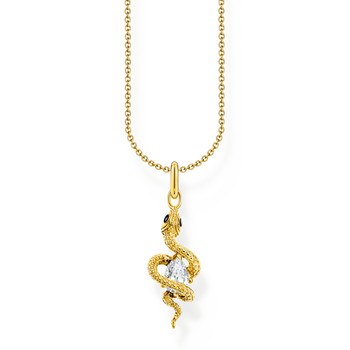 Collier THOMAS SABO argent plaqué or avec pendentif serpent Tempting Romance