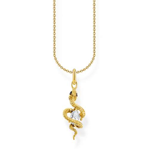 Collier THOMAS SABO argent plaqué or avec pendentif serpent Tempting Romance