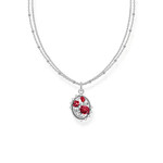 Collier argent gris - vue 1