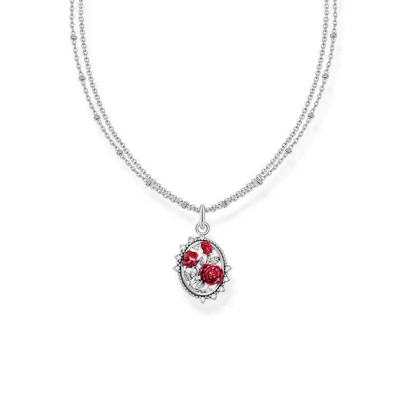 Collier argent gris - vue 1