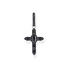 BOUCLE D'OREILLE THOMAS SABO argent croix zirconium noir, vendue à l'unité - vue V1