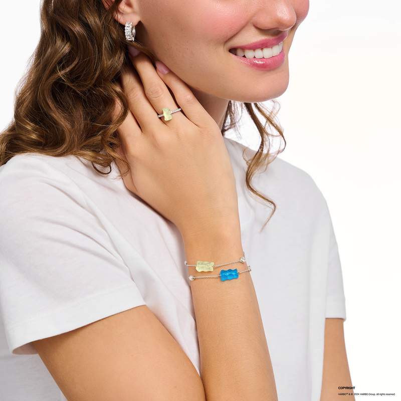 Bracelet argent gris - vue porté 1