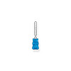 Boucle d'oreille argent gris - vue V2