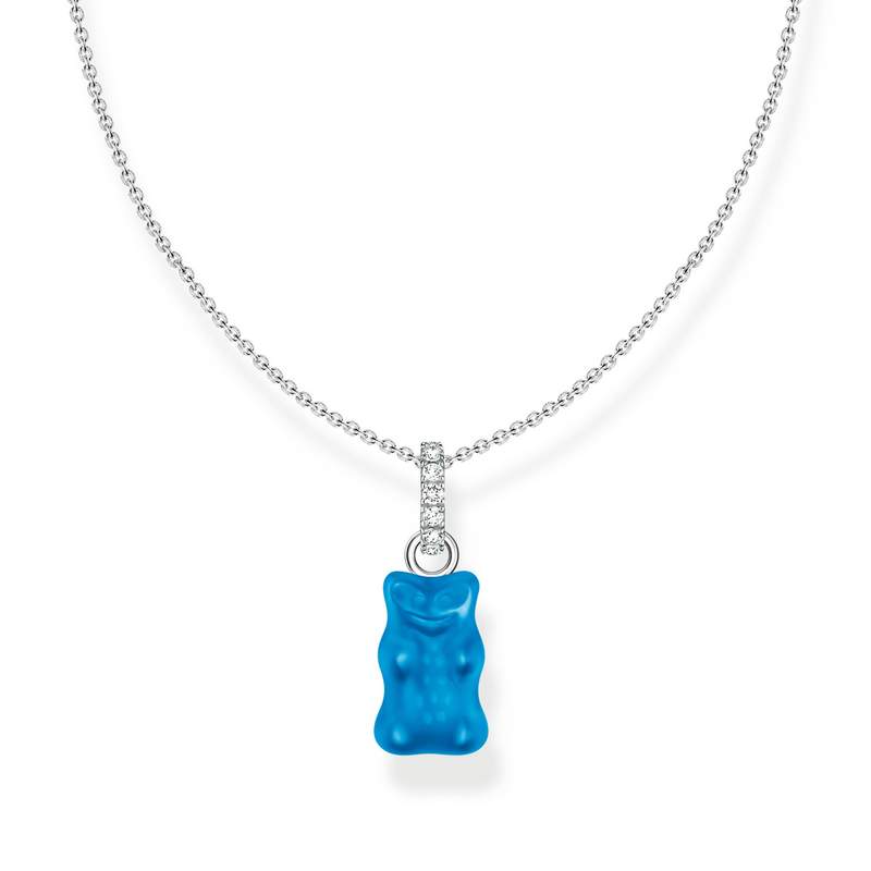 Collier argent gris 45cm - vue 1