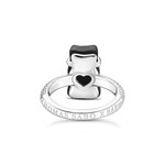 Bague argent gris - vue 3