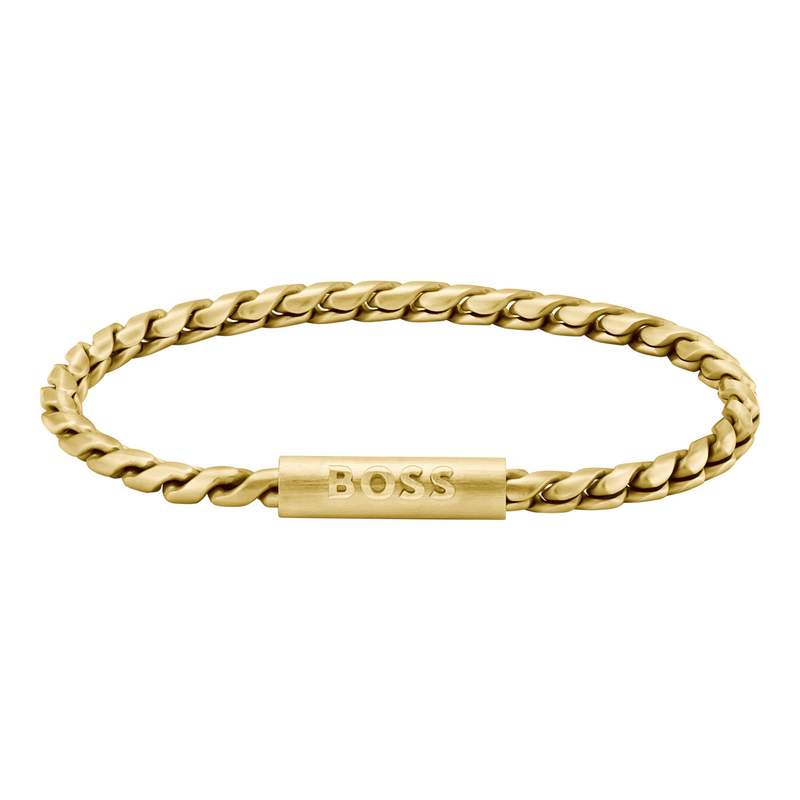 Bracelet BOSS doran acier doré longueur 19 cm - vue 1