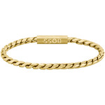 Bracelet BOSS doran acier doré longueur 19 cm - vue 3