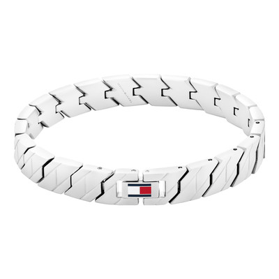 Bracelet TOMMY HILFIGER Nelson H-Link acier longueur 19 cm - vue 1