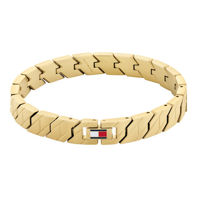 TOMMY HILFIGER verguld stalen armband lengte 19 cm