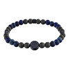 Bracelet TOMMY HILFIGER acier perles bleu longueur 19 cm - vue V1