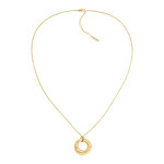 Collier CALVIN KLEIN acier doré jaune CK spiral - vue 1