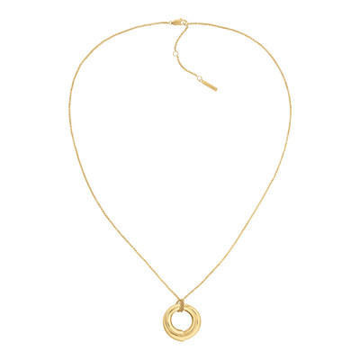 CALVIN KLEIN CK spiral yellow gold-plated steel necklace