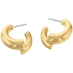 Boucles d'oreilles CALVIN KLEIN Ck Spiral acier doré - vue 2