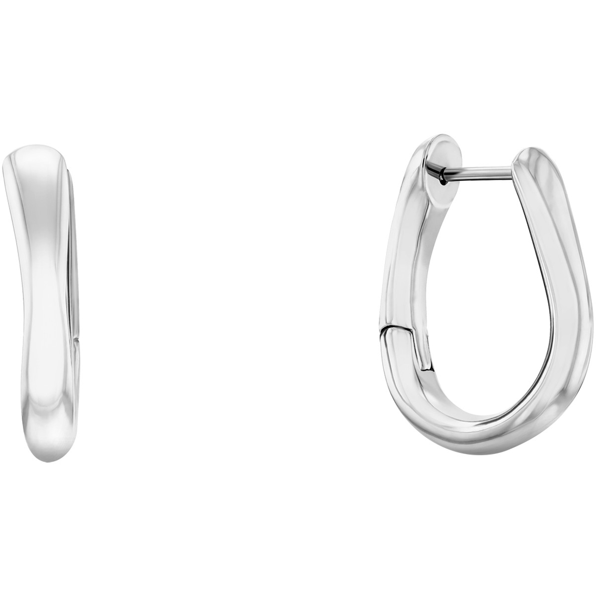 CALVIN KLEIN EARRINGS Ck Statement Links STAINLESS STEEL - view 3