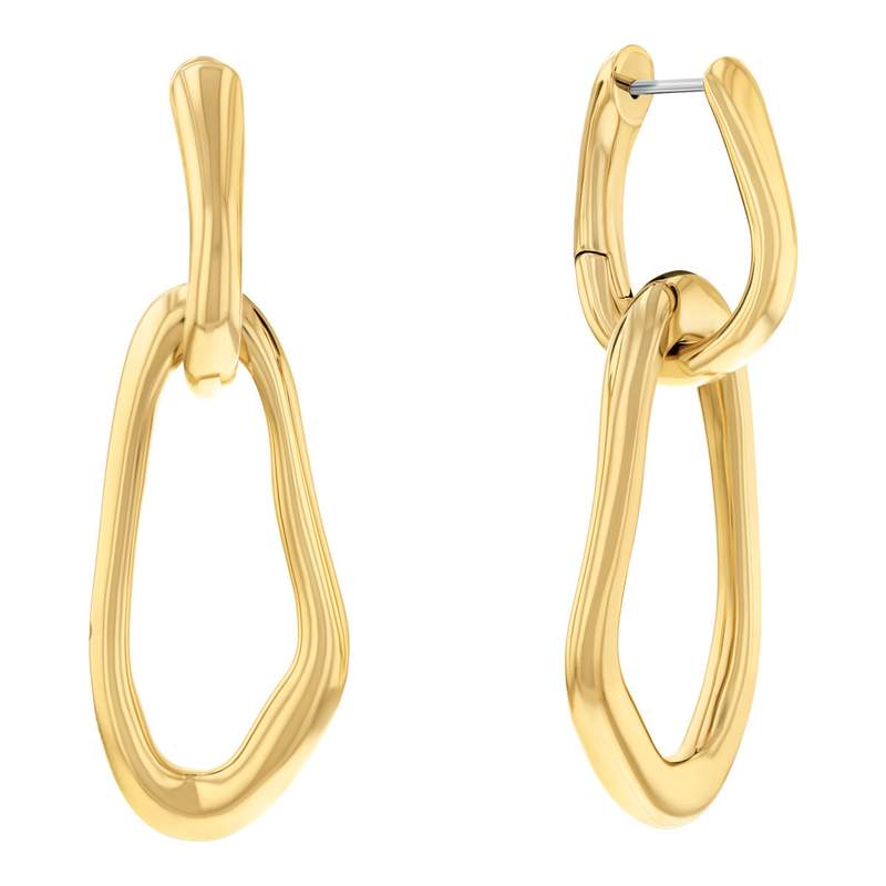 BOUCLES D'OREILLES CALVIN KLEIN Ck Statement Links ACIER doré - vue 1