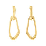 BOUCLES D'OREILLES CALVIN KLEIN Ck Statement Links ACIER doré - vue 2