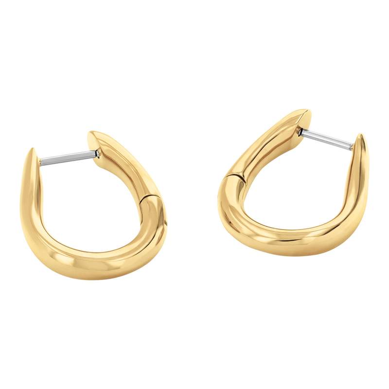 BOUCLES D'OREILLES CALVIN KLEIN Ck Statement Links ACIER doré - vue 4