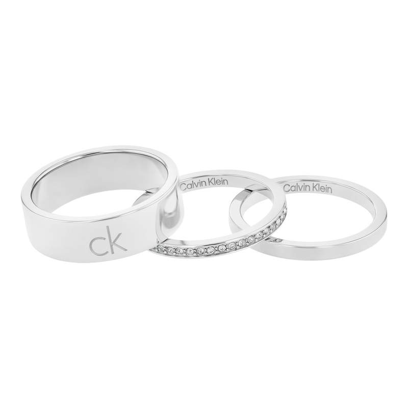Bague CALVIN KLEIN acier trio - vue 1