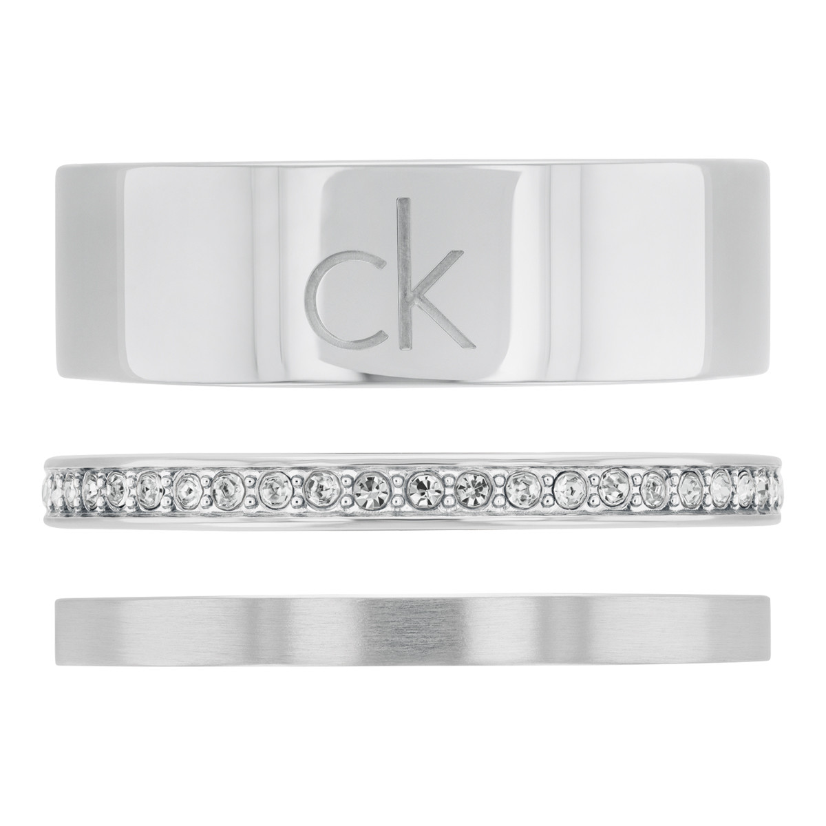 Bague CALVIN KLEIN acier trio - vue 2