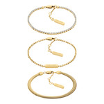 Bracelet CALVIN KLEIN acier doré Trio - vue 1