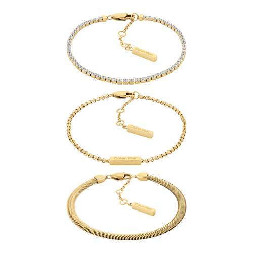 CALVIN KLEIN verguld stalen armband Trio