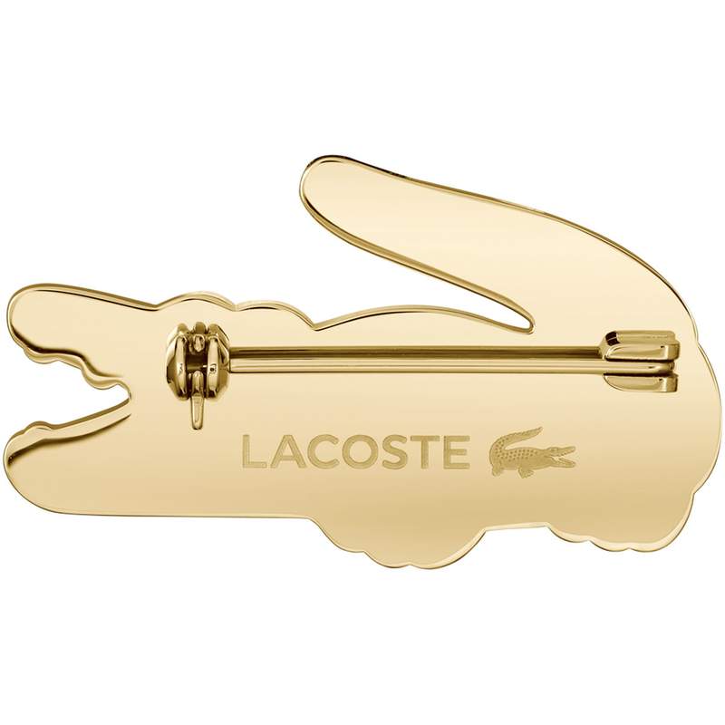 Broche LACOSTE acier doré - vue 3