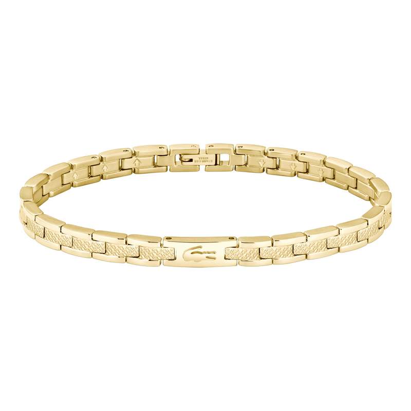 Bracelet LACOSTE metropole acier doré longueur 19 cm - vue 1