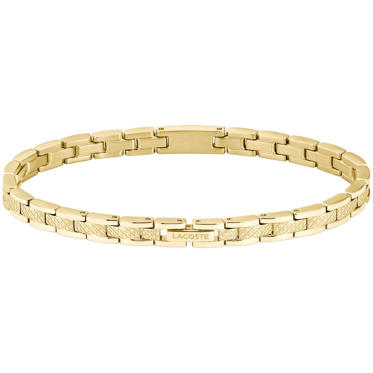 Bracelet LACOSTE metropole acier doré longueur 19 cm - vue 3